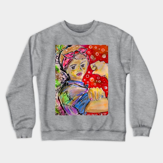 Rosie with a twist Crewneck Sweatshirt by Mr_Bentley